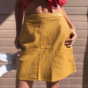 Zara faux leather skirt!